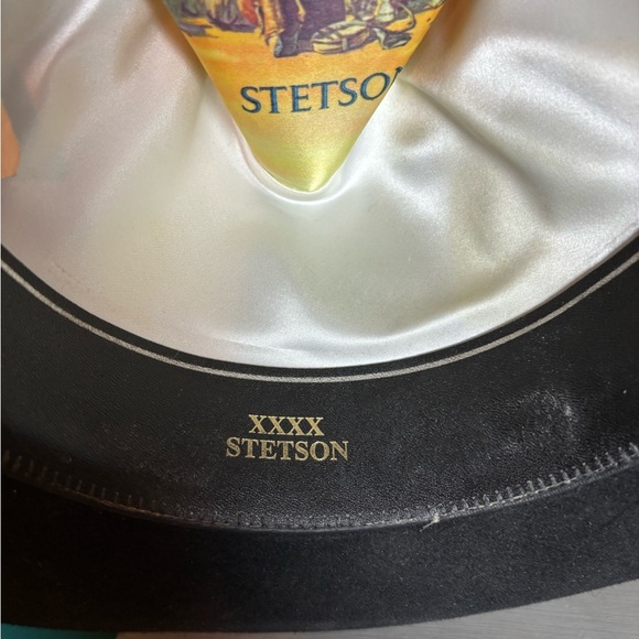 Stetson Vintage Riverton Black Western Wool Cowboy Hat Authentic Comes With Box - Picture 6 of 16